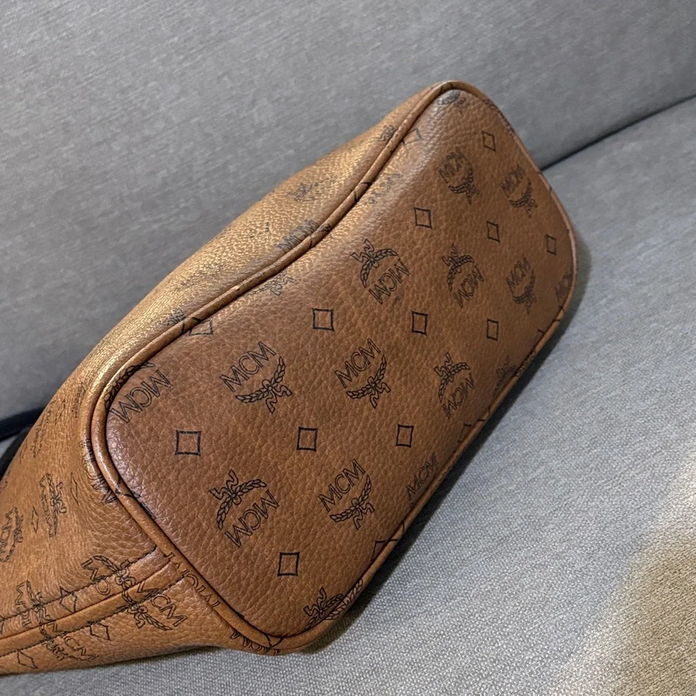 MCM Visetos Brown  Tote